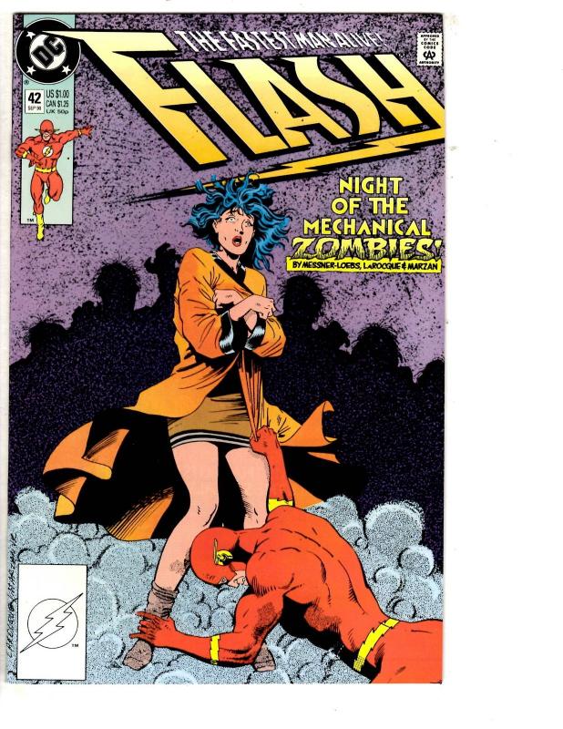 4 Flash DC Comic Books # 41 42 43 44 Wally West Kilg%re Messner-Loebs WT14