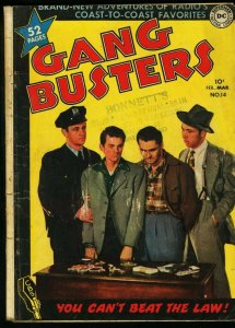 GANG BUSTERS #14-PHOTO COVER-DC-AUTO RACING FRAZETTA G