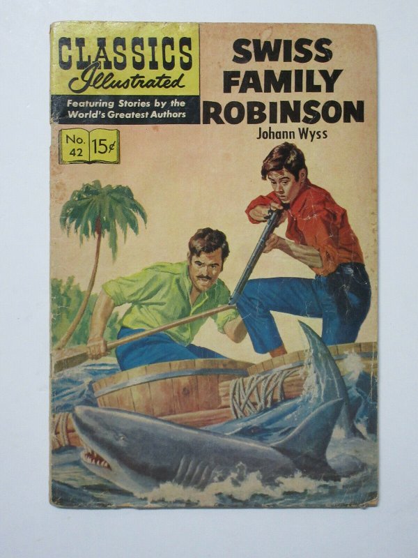 Classics Illustrated- 42 Swiss Family Robinson 10th Ed. HRN 158