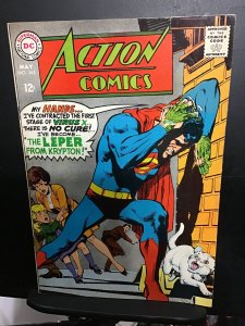 Action Comics #363 (1968) Mid high-grade Neil Adams Super-Leper cover! FN/VF Wow