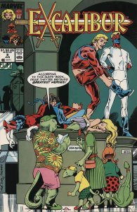 Excalibur #9 (Newsstand) FN ; Marvel | Chris Claremont