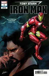 Tony Stark Iron Man #1 Extremis Armor Variant (Marvel, 2018) NM