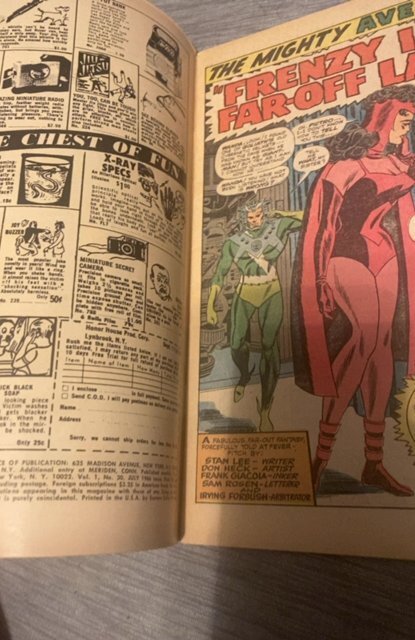 The Avengers #30 (1966)frenzy in a far off land