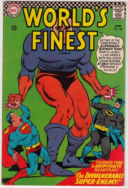 World's Finest #158 (Jun-66) VF/NM+ High-Grade Superman, Batman, Robin