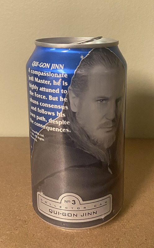 Star Wars Collector Pepsi Can #3 (Qui-Gon Jinn )   / March 2020