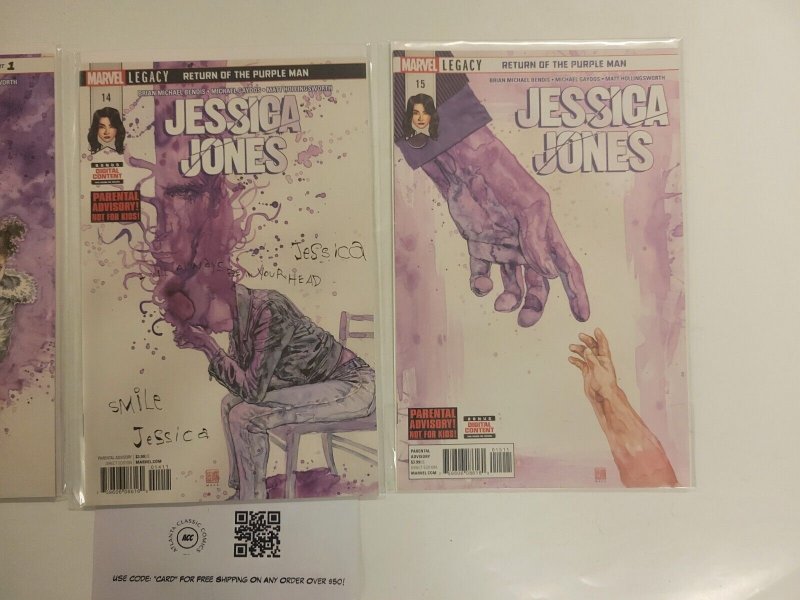3 Jessica Jones Marvel Comic Books #13 14 15 56 RC32