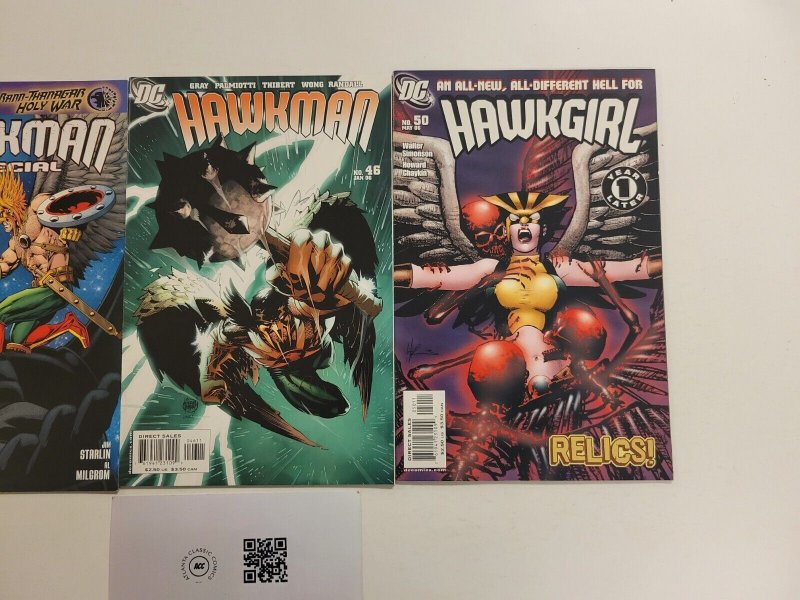 3 DC Comics #1 Special 46 Hawkman + #50 Hawkgirl 10 TJ5