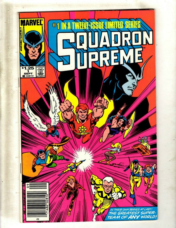 Lot of 10 Squadron Supreme Marvel Comic Books #1 2 3 4 6 7 8 9 10 12 SB3