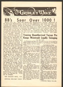 1964 Gridley Wave #16 - Edgar R. Burrough's Tarzan Newsletter - (NM+) WH