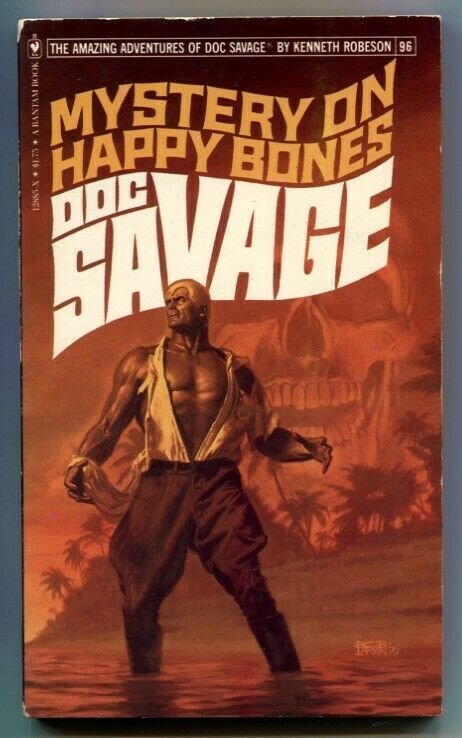 DOC SAVAGE-Mystery on Happy Bones -#96- Bob Larkin Cover 1st ed