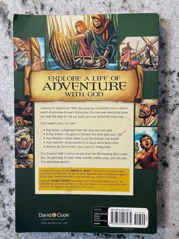 The Action Bible Devotional Jeremy V. Jones Cook Jesus Graphic Novel Book J569 9780781407274