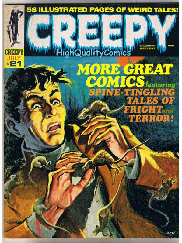 CREEPY #21, VF, Warren, Steve Ditko, Vampires, Williamson, more mags in store