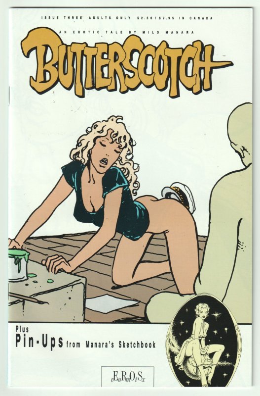 Butterscotch #1, 2, 3 (1990) Milo Manara complete set all three issues ADULT