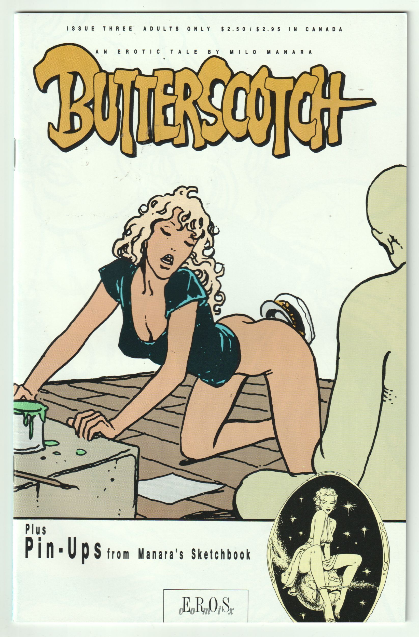 Butterscotch #1, 2, 3 (1990) Milo Manara complete set all three issues  ADULT | Full Runs & Sets, Eros Comix  HipComic