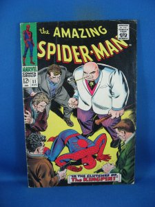 AMAZING SPIDERMAN 51 VG  MARVEL 1967 KINGPIN