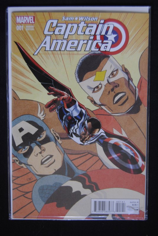 Sam Wilson Captain America 1, Variant Edition, Rare