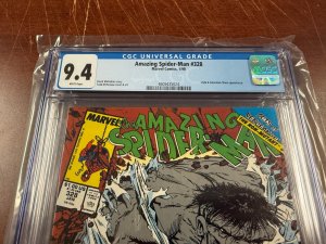 Amazing Spider-Man # 328 CGC Graded 9.4 Marvel Comic Book Hulk McFarlane JH15