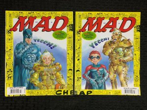 1997 MAD MAGAZINE #359 FN-FVF Alfred E Neuman / Batman with ALL 4 Cover Variants