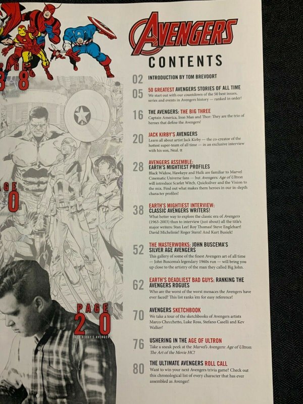 2015 AVENGERS Magazine #1 VF 8.0 Embossed Cover / Jack Kirby / John Buscema