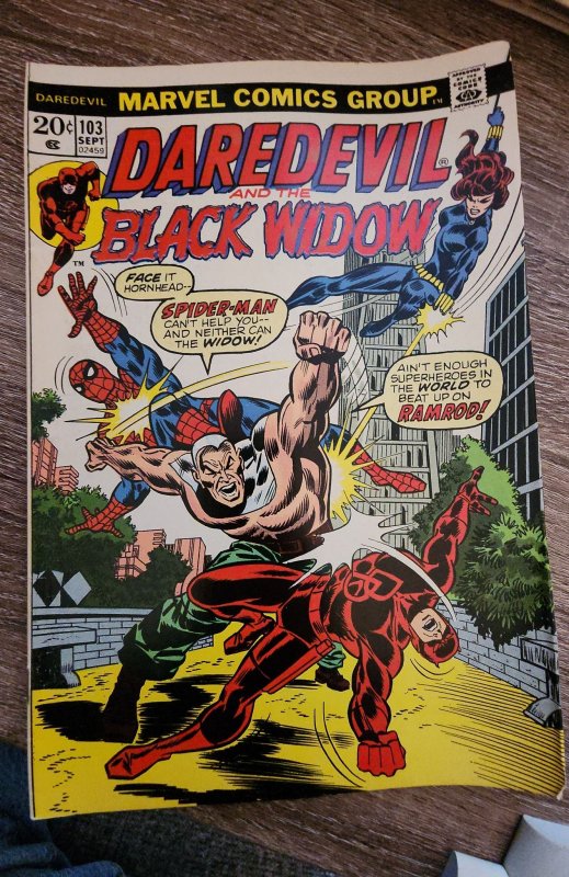 Daredevil #103 (1973) Black Widow 