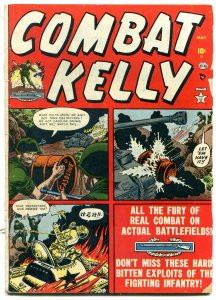 Combat Kelly #4 1952- Joe Maneely- Atlas Golden Age War comic NO BACK COVER