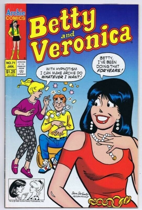 Betty And Veronica 71 Original Vintage 1994 Archie Comics Gga Comic Books Modern Age 
