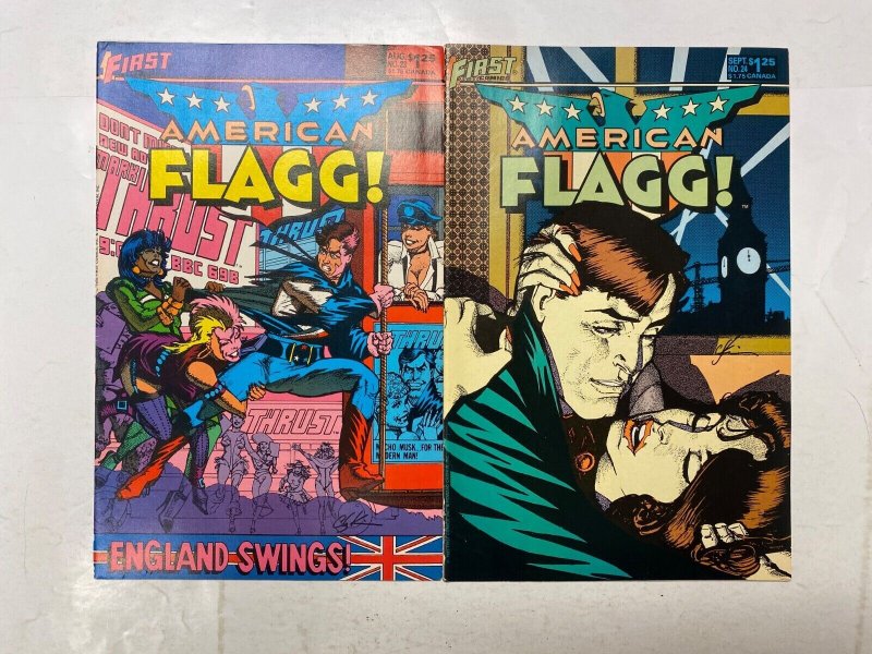 5 American Flagg! #23 24 25 26 27 FIRST comic book 57 KM41