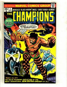 The Champions # 1 VF/NM Marvel Comic Book Ghost Rider Black Widow Iceman GK2