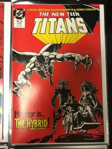 NEW TEEN TITANS 10PC LOT (FN) PEREZ! THE HYBRID! STARFIRE VS BLACKFIRE! 1986-88
