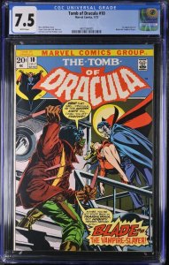 Tomb of Dracula #10 1st App of Blade Key 1974 Marvel CGC 9.4 VF-