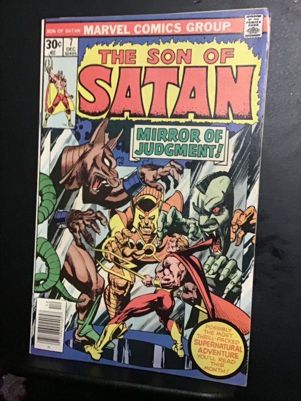 Son of Satan #7 (1976) hi Greg, mirror of judgment! VF/NM Wow!