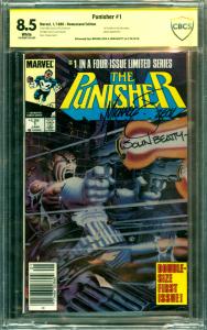 Punisher #1 CBCS Graded 8.5 First - Zeck & Beatty Signed