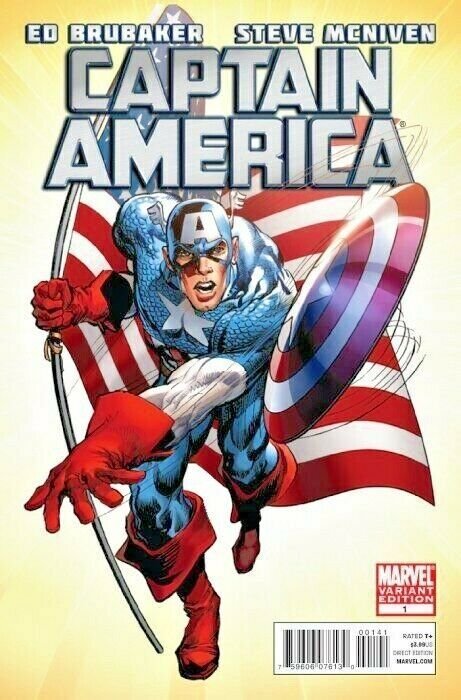 CAPTAIN AMERICA #1 (2011) NEAL ADAMS VARIANT & COIPEL VARIANT SET NM.