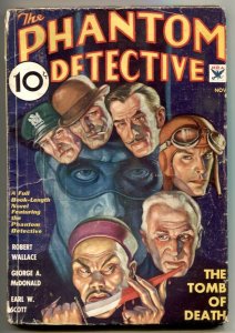 Phantom Detective Pulp 11/1934- Asian Menace- Tomb of Death