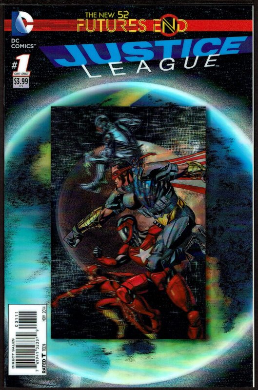 Futures End Justice League 3-D Cover (2014, DC) 9.6 NM+