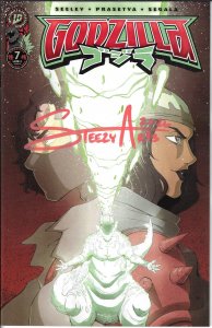 Godzilla #7 2026 Singed in Red By Paul Robertson Exclusive IDW EB203