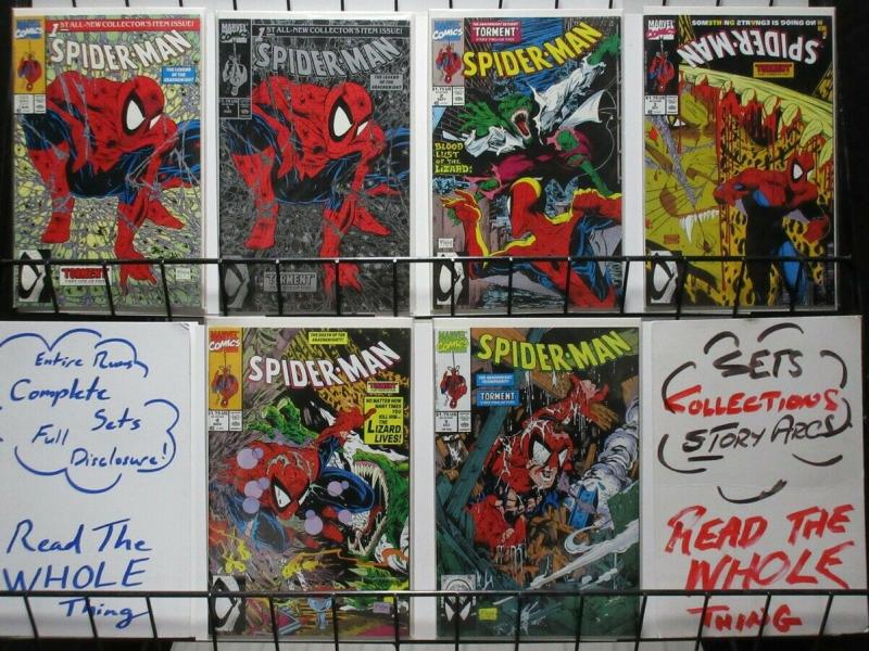 SPIDERMAN (1990) 1(GREEN,1(SILVER),2-5  Torment  Todd