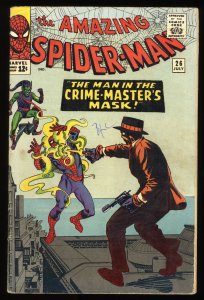Amazing Spider-Man #26 FN- 5.5 Green Goblin 1st Crime Master!