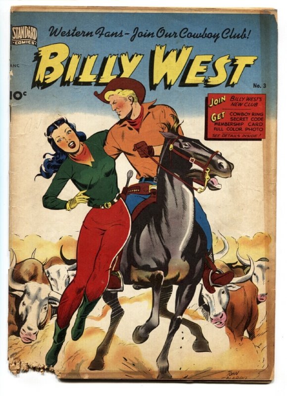 Billy West #3  1949 - Standard  -FR - Comic Book