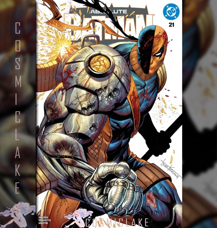 ABSOLUTE BATMAN #21 BATTLE DAMAGE DEATHSTROKE VARIANT PRESALE 7/10☪