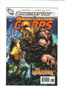 Green Lantern Corps #53 NM- 9.2 DC Comics 2010 Brightest Day, Weaponer pt.1