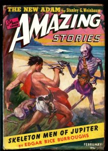 AMAZING STORIES PULP-1943 FEB-JOHN CARTER OF MARS-EDGAR RICE BURROUGHS-ST  FN