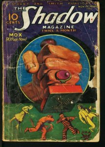 SHADOW 1933 NOV 15-STREET AND SMITH PULP-RARE FR