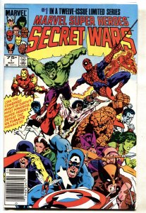 MARVEL SUPER HEROES SECRET WARS #1 Newsstand  comic book 1984-SPIDER MAN Marvel