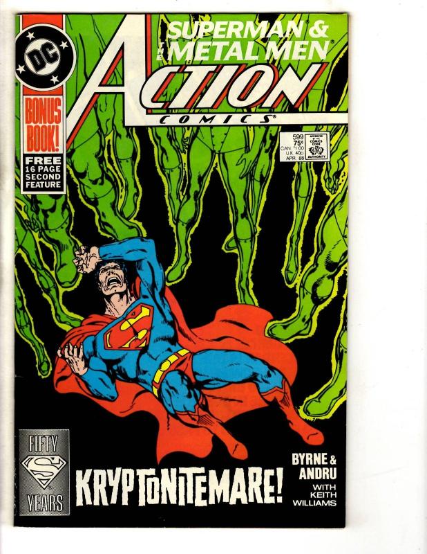 8 Action Comics Feat. Superman DC Comics # 596 597 598 599 600 601 602 603 CR12