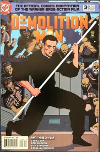 DEMOLITION MAN Comic Issue 3 - Sylvester Stallone — 1994 DC Comics F+ Condition