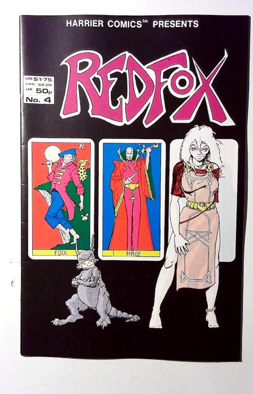 Redfox #4 (1986) Harrier Comics 1st Print Comic Book