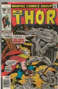 Thor #258 ORIGINAL Vintage 1977 Marvel Comics Grey Gargoyle Jack Kirby