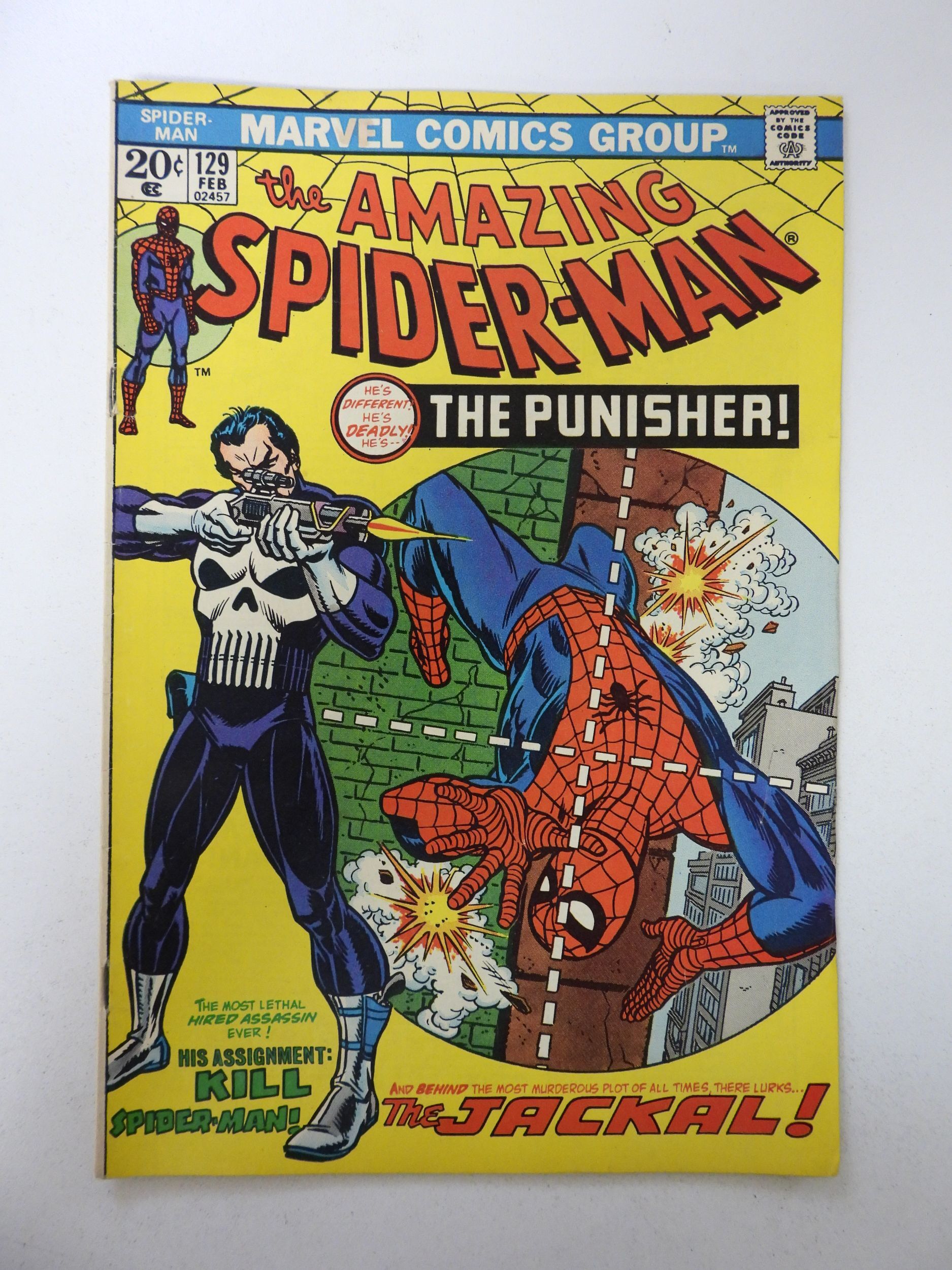 The Amazing Spider Man 129 1974 1st Appearance Of The Punisher Fnvf Comic Books Bronze