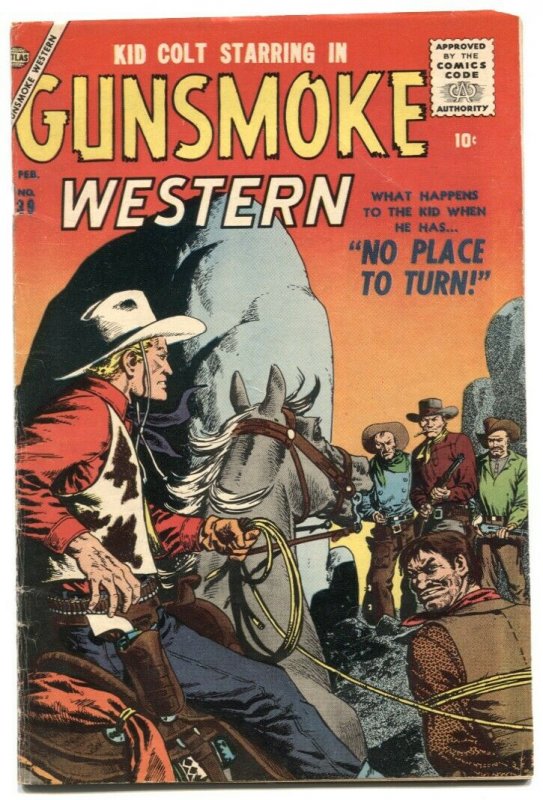 Gunsmoke Western #39 1957- KID COLT- Atlas comic VG/F